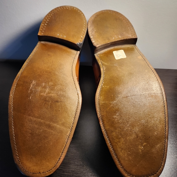 Vintage Weyenberg Massagic Cap-Toe Leather Dress Shoes 10.5B - Picture 6 of 9